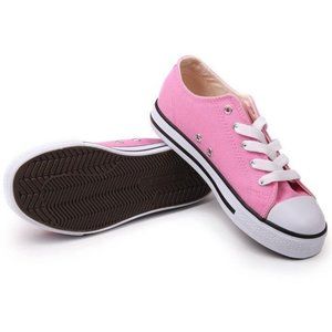 DUNLOP Kids Canvas Low Sneakers Bubblegum Shoe 11